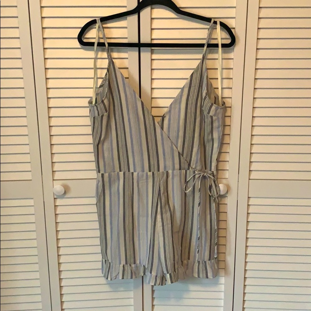 NWT Striped Cotton Romper